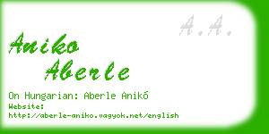 aniko aberle business card